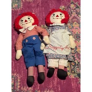 36" Raggedy Ann and Andy Dolls (by Applause 1991)